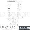 Bristan Descent 3 Hole Basin Mixer Clicker Waste Spares